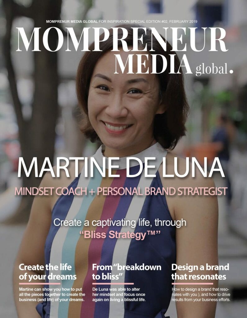 Martine De Luna Cover of Mompreneur Media